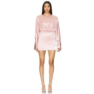 NONchalant Label Annie Dress in Desert Rose Medium New Womens Satin Cocktail